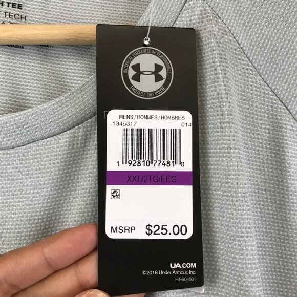 New T-SHIRT UNDER ARMOUR TECH TEE SIZE 2XL - Picture 9 of 13
